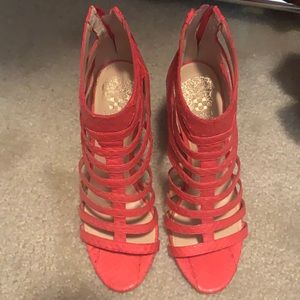 Vince camuto heels with zipper back